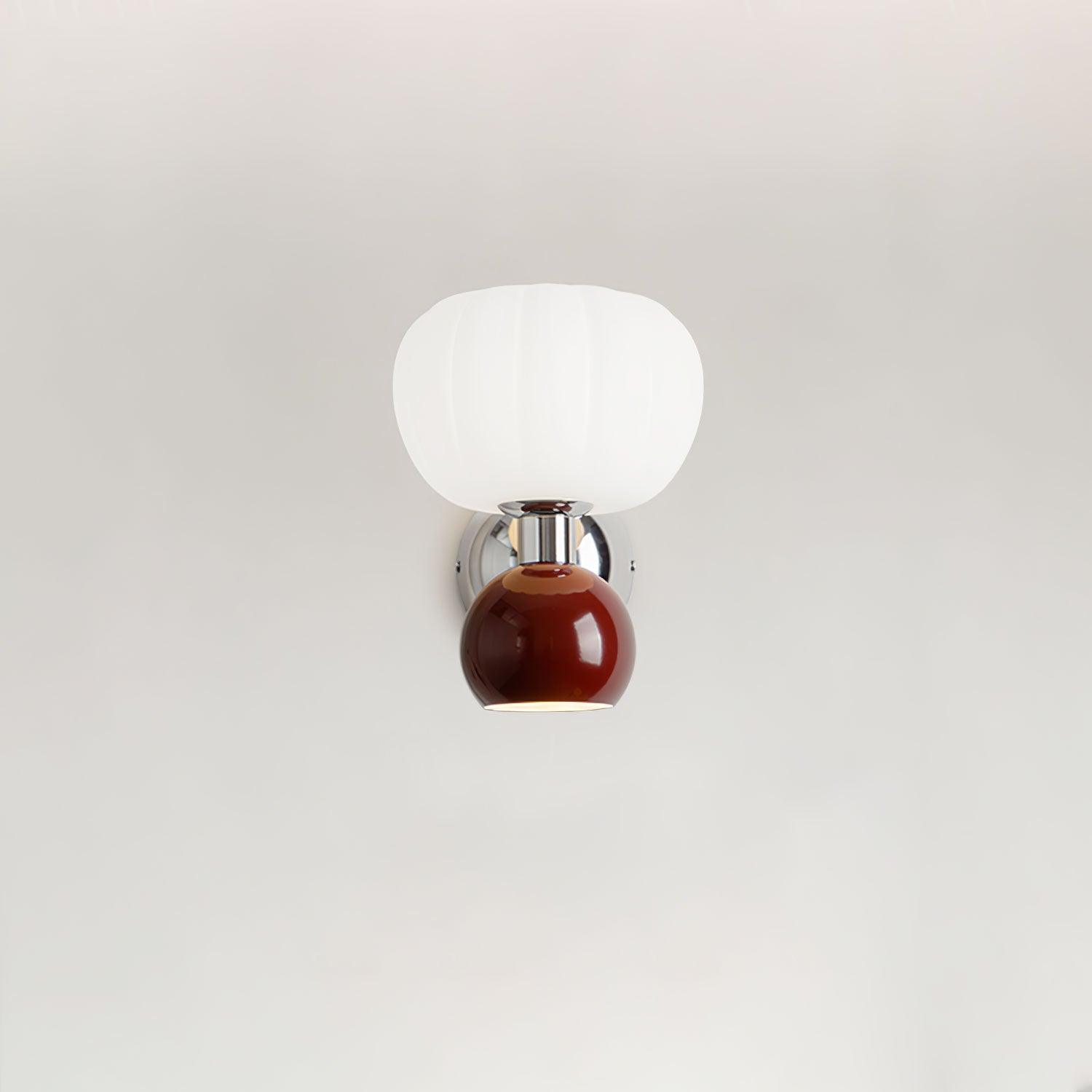 Red Cream Wall Lamp