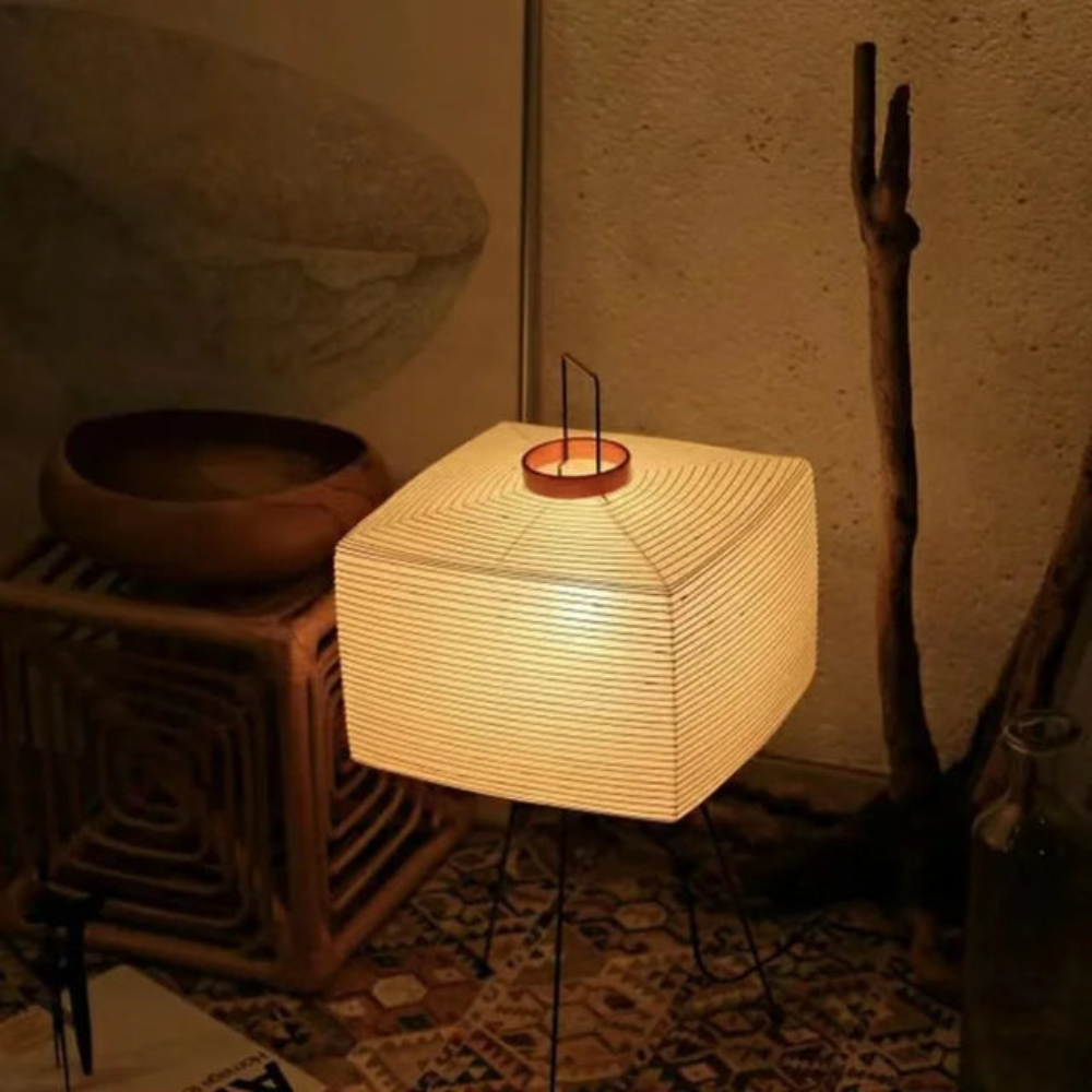 Japandi Paper Table Lamp