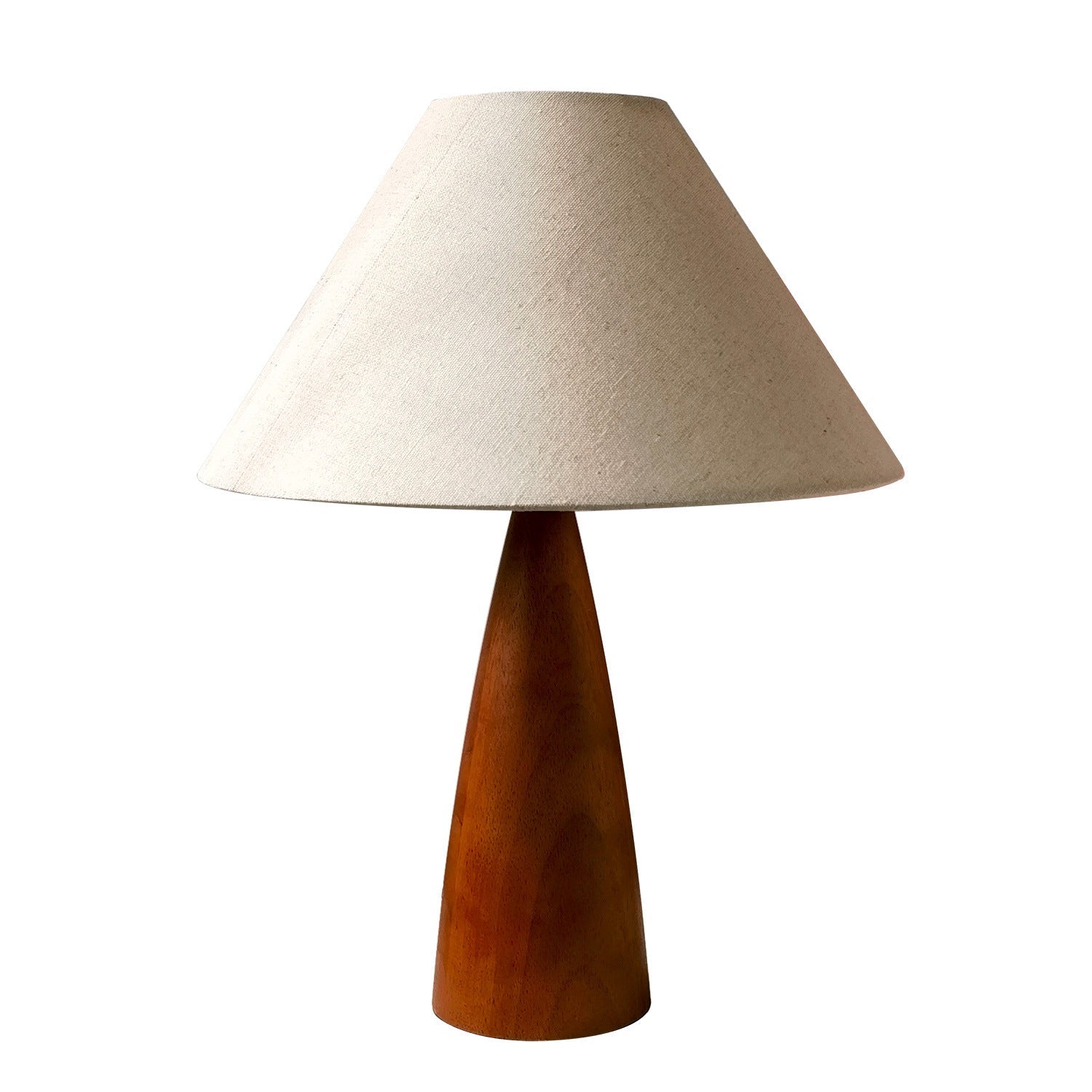 Linen Wood Table Lamp