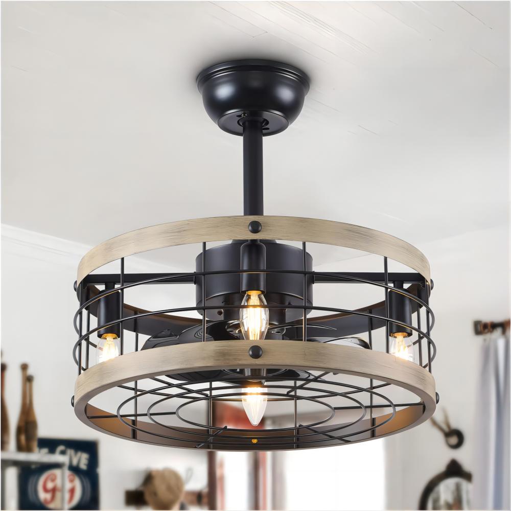 Wood Farmhouse Ceiling Fan