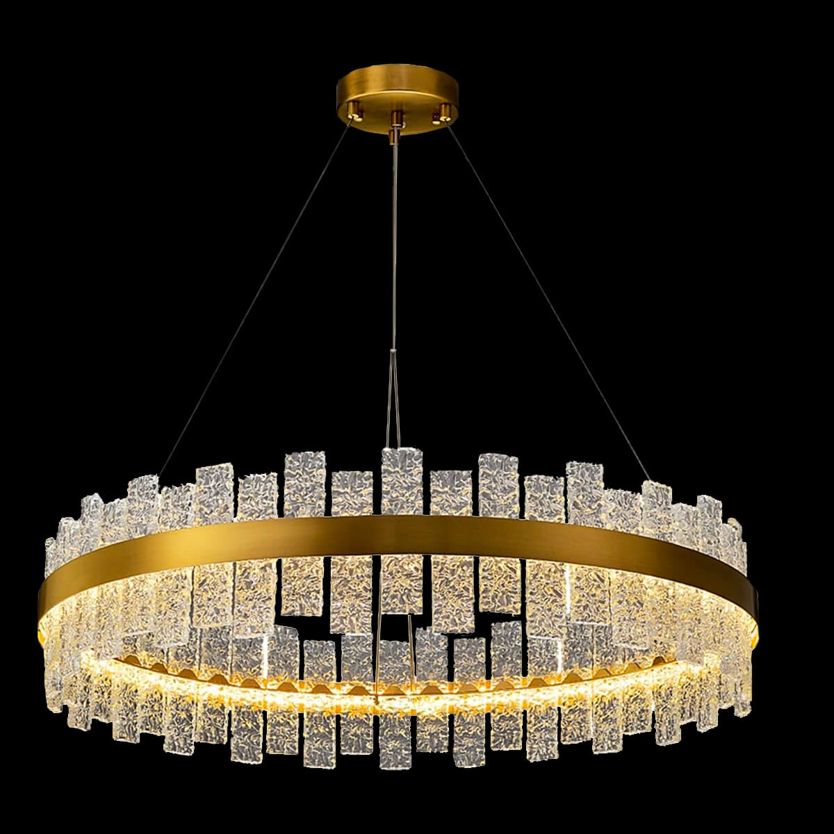 Light Luxury Round Living Room Chandelier