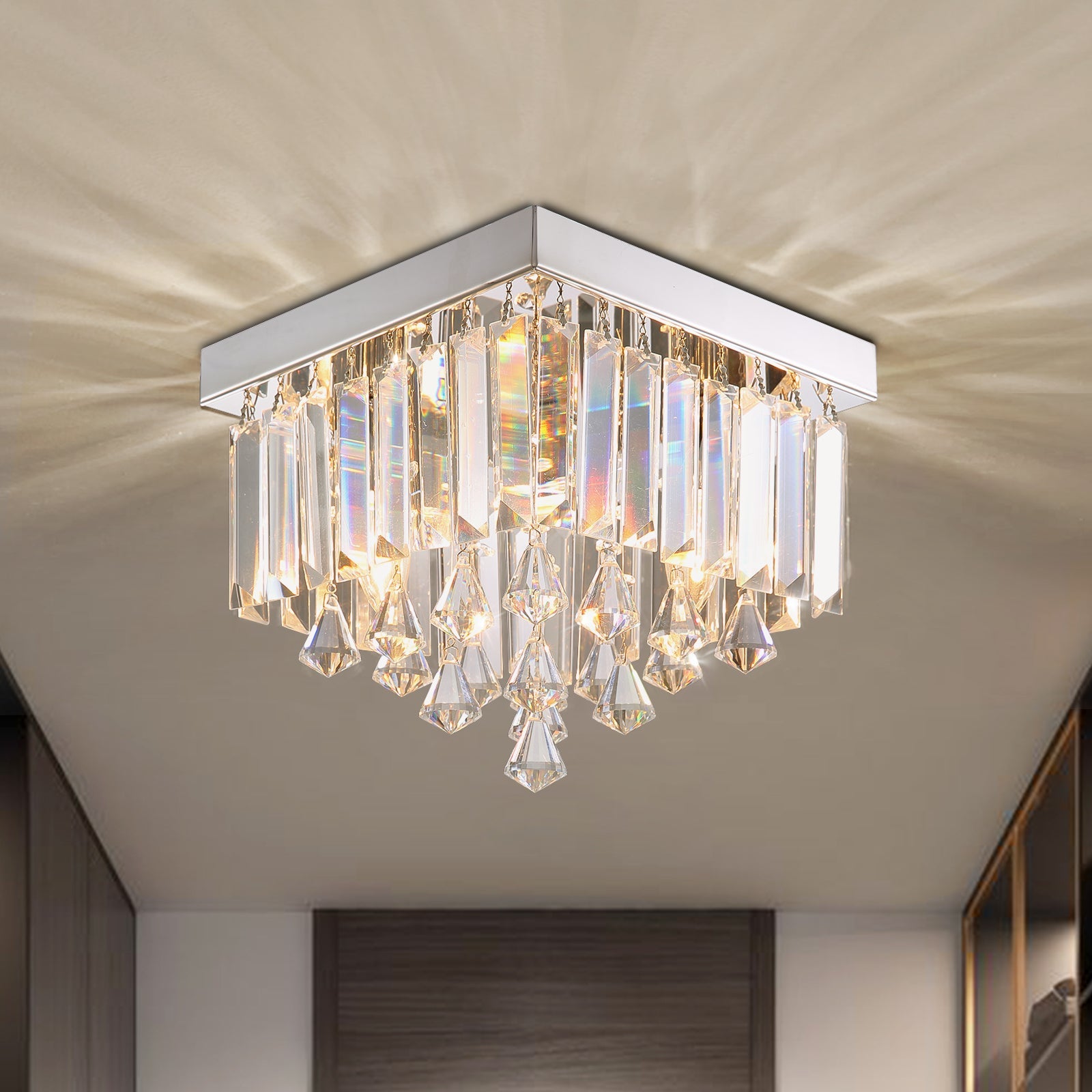 Modern Design Crystal  Chandelier Ceiling Light