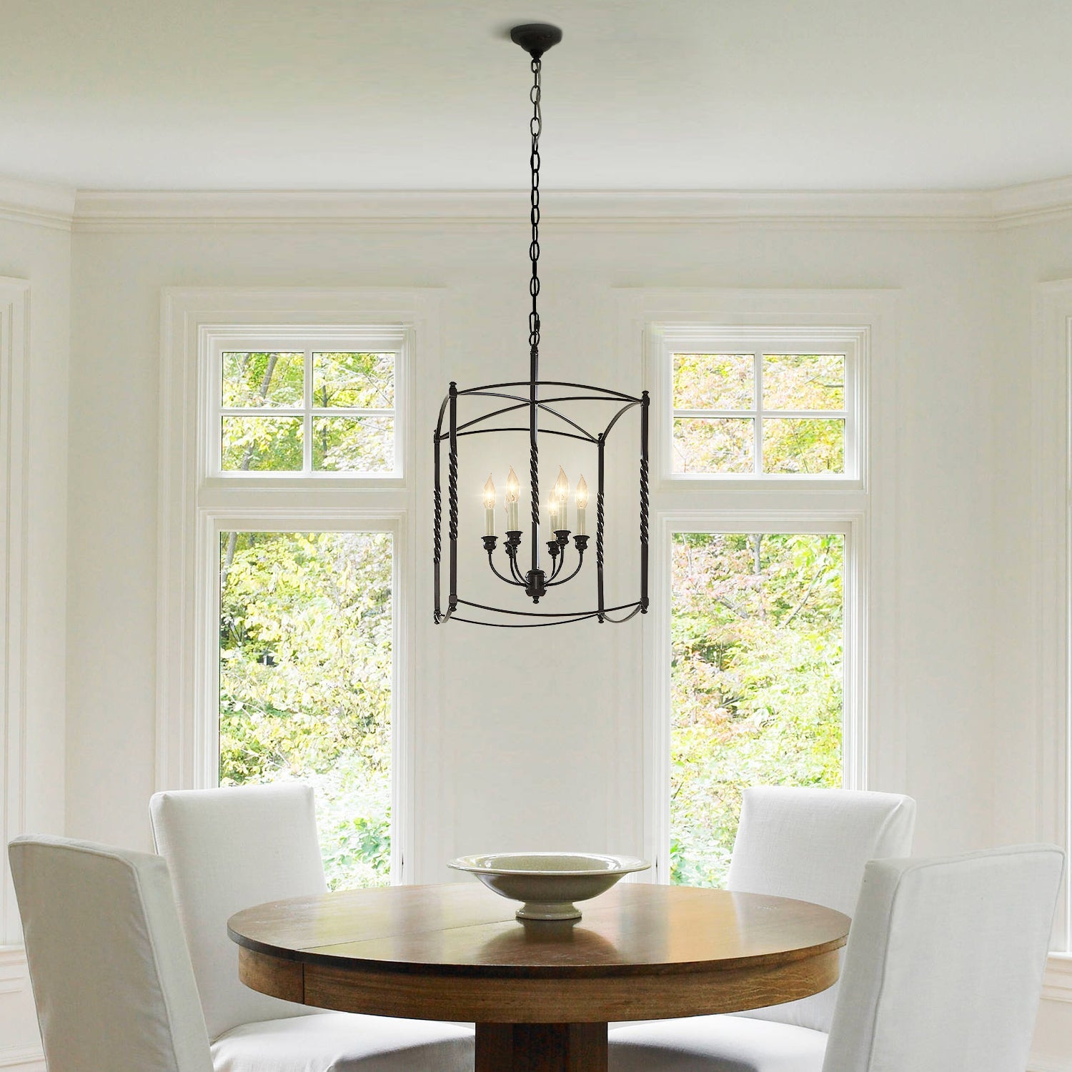 Modern Industry Lantern Geometric Chandelier