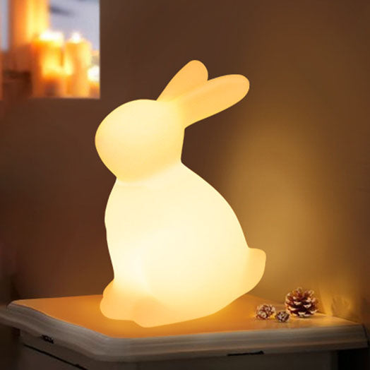 Contemporary Creative Rabbit PE LED Table Lamp for Bedroom