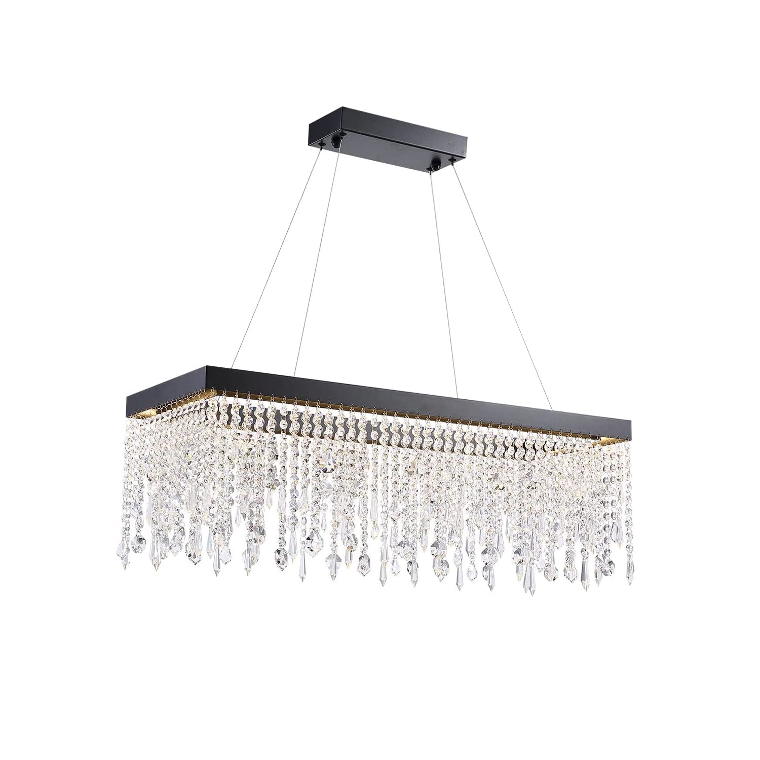 Rectangle Crystal Raindrop Chandelier