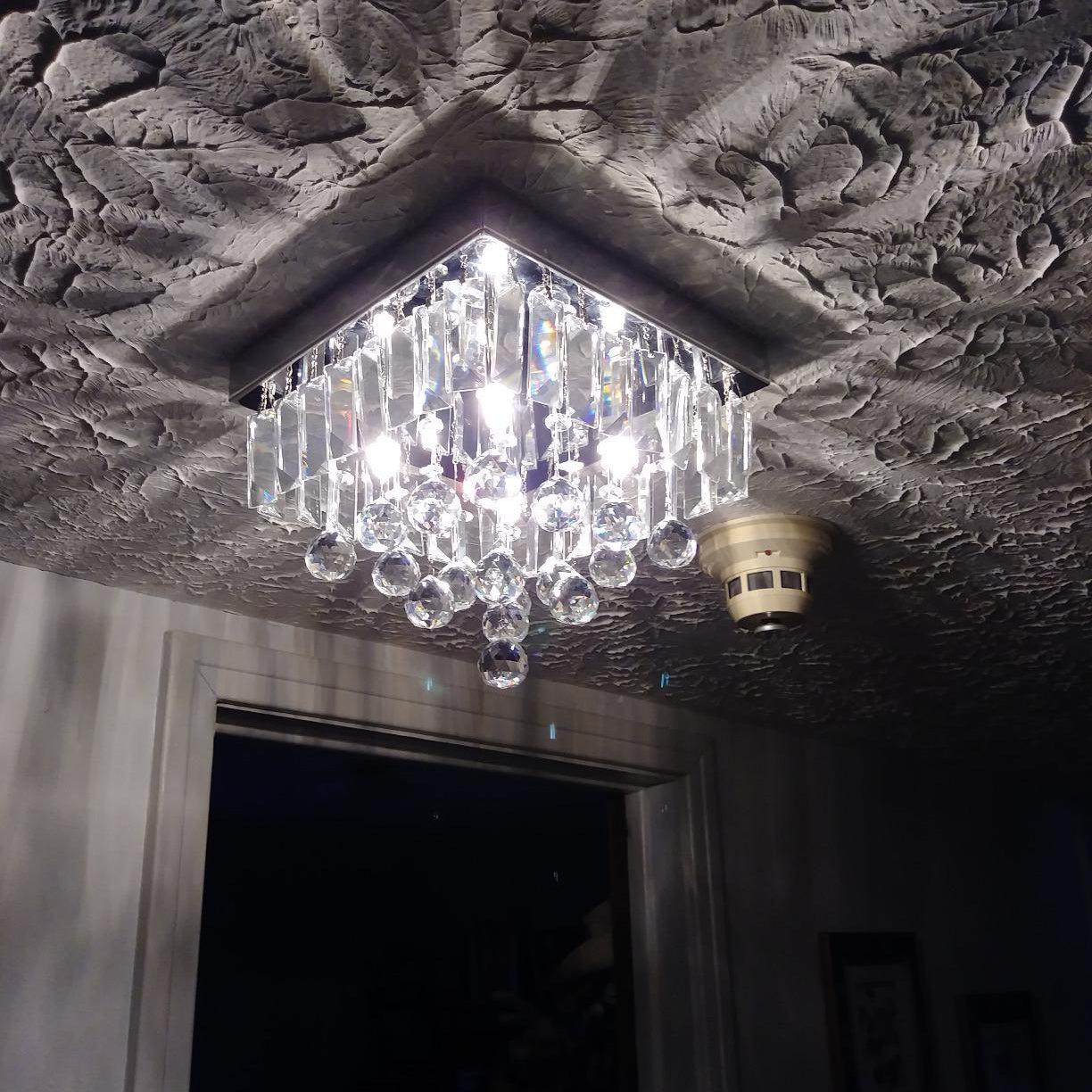 Modern Crystal Raindrop Ceiling Lighting