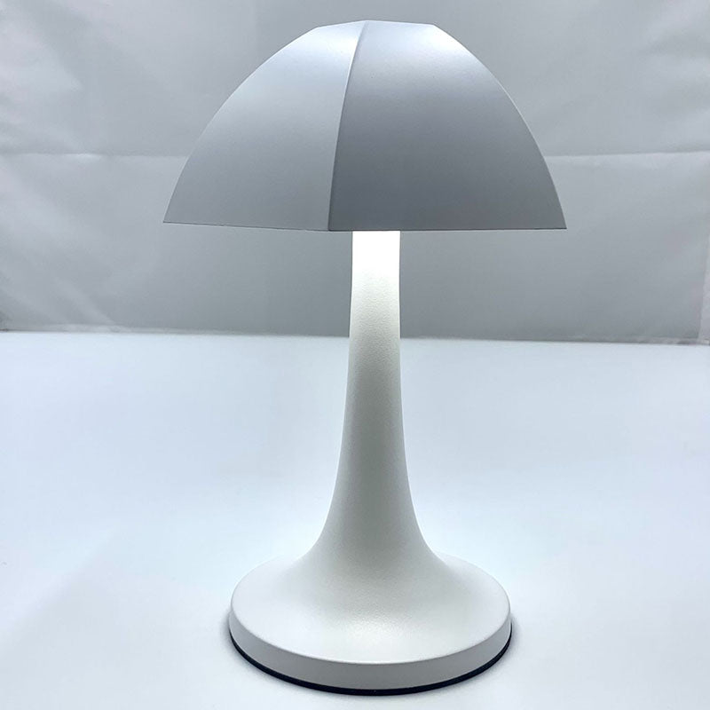 Contemporary Creative Iron Mushroom PE LED USB Table Lamp