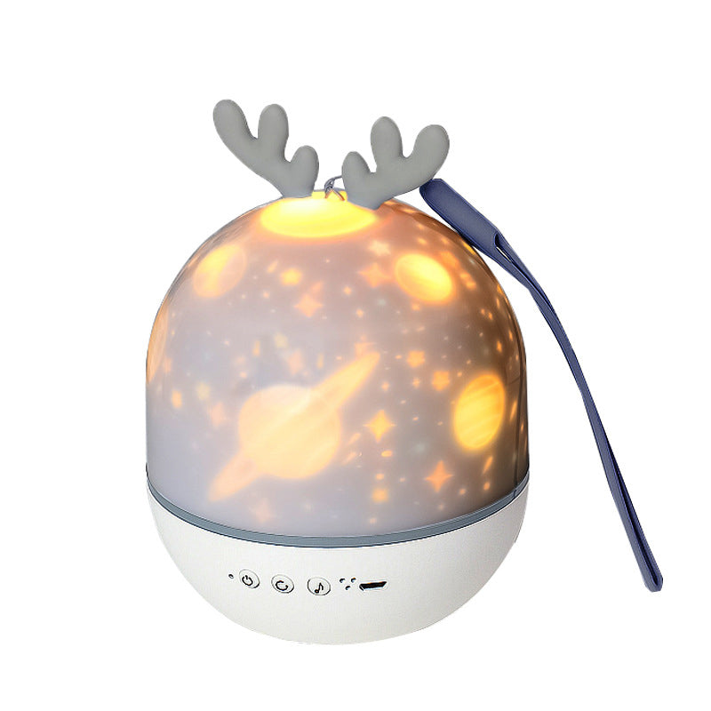 Contemporary Creative Kids Projectable Rabbit Deer LED Table Lamp