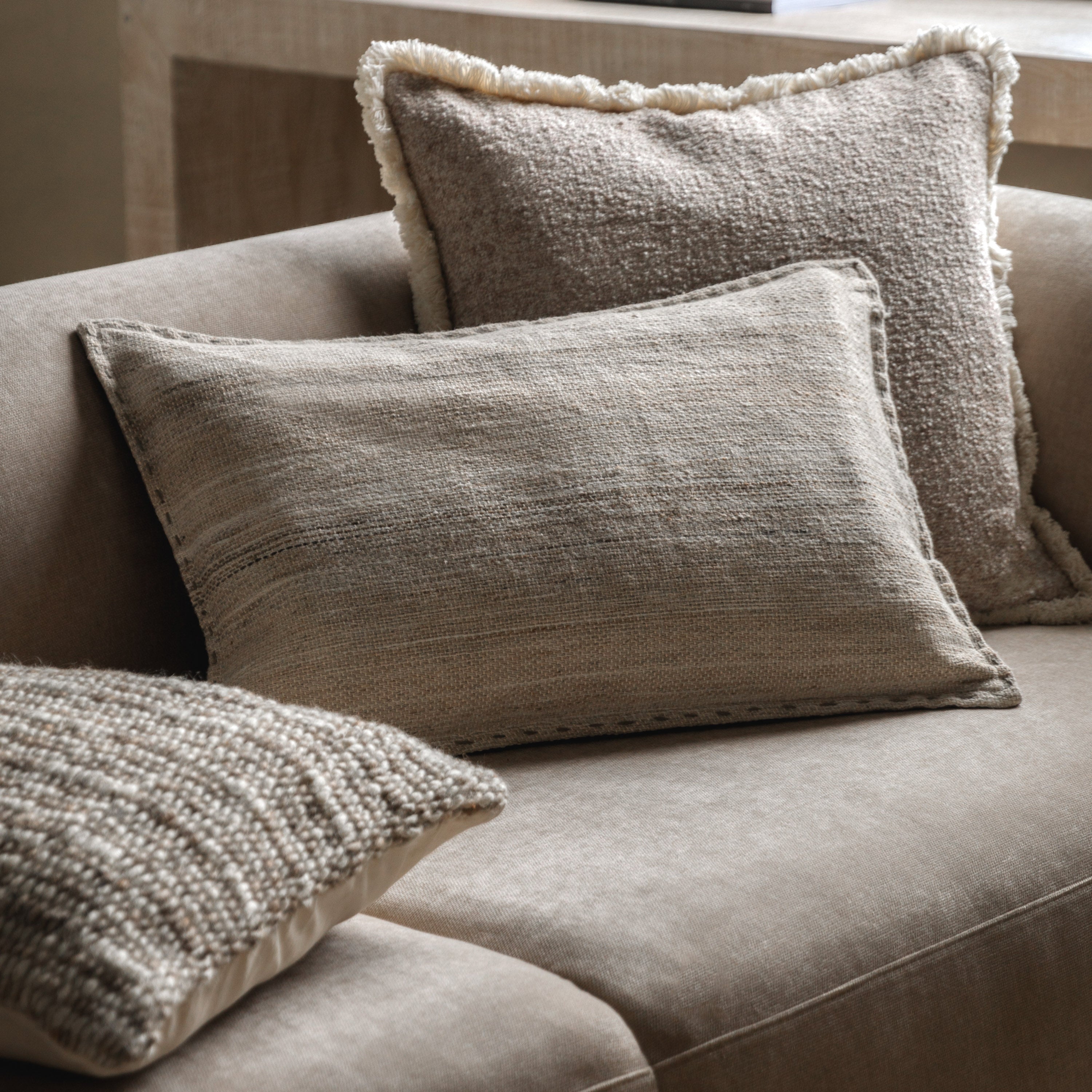 Glenham Woven Texture Cushion