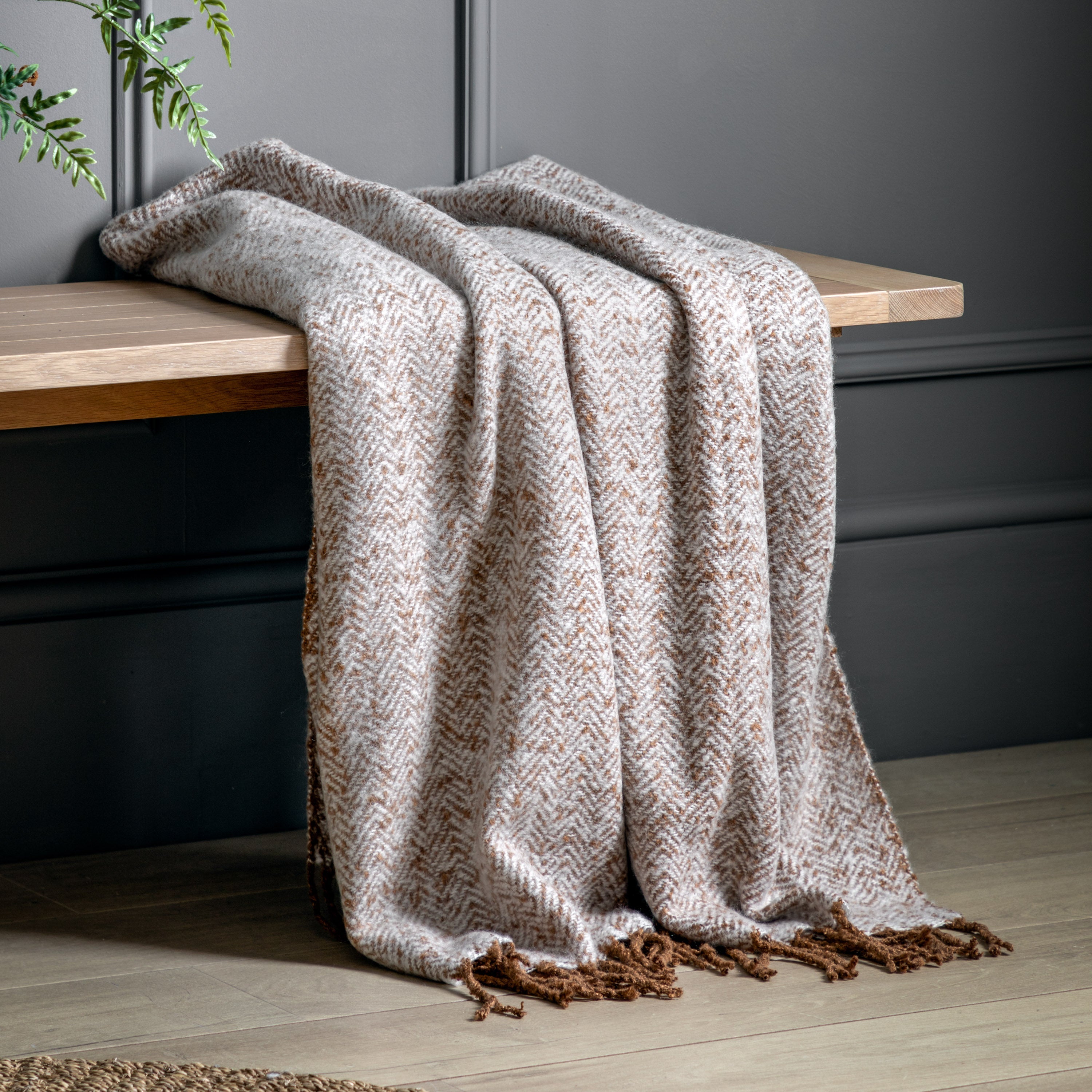 Parquet Faux Mohair Throw