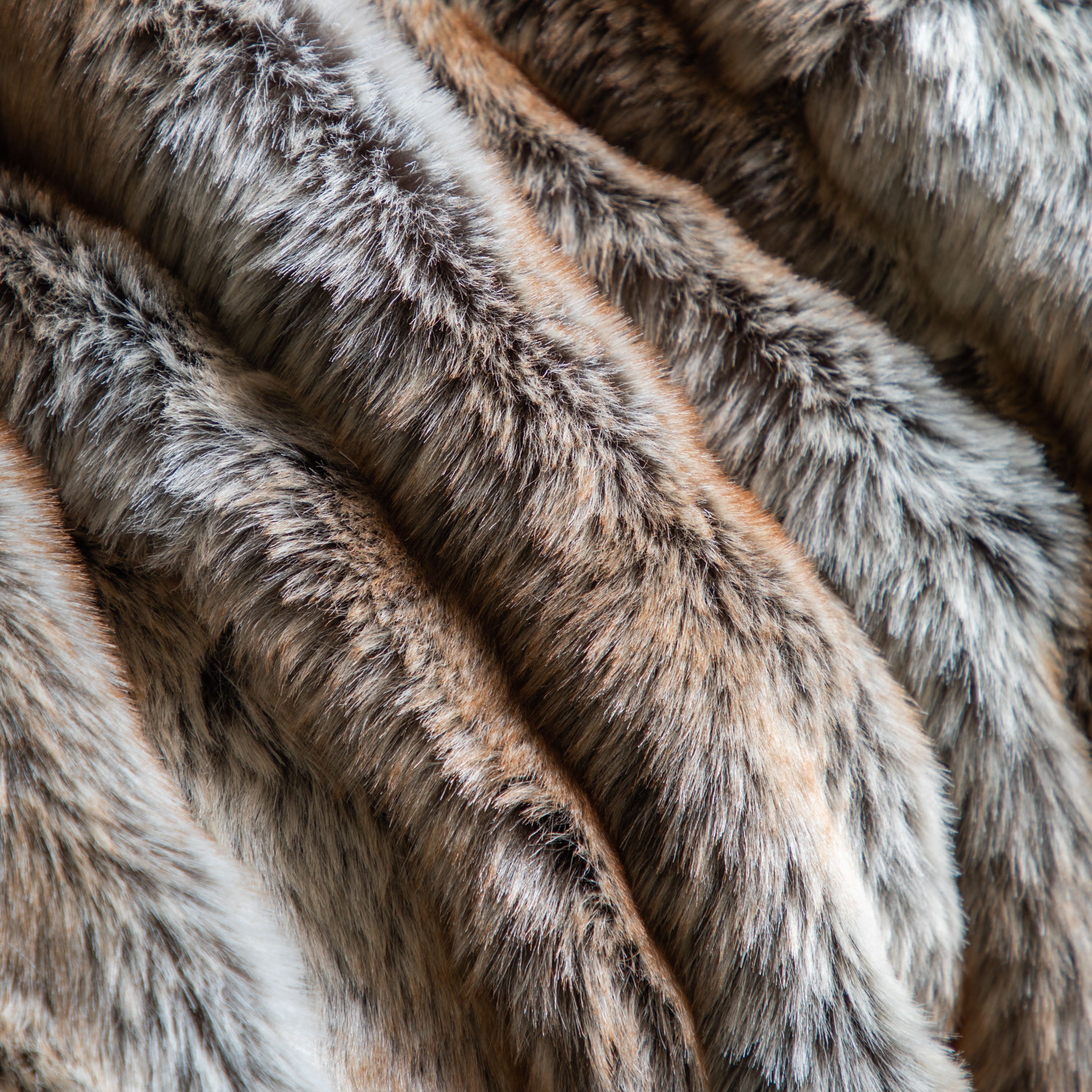 Marl Faux Fur Throw