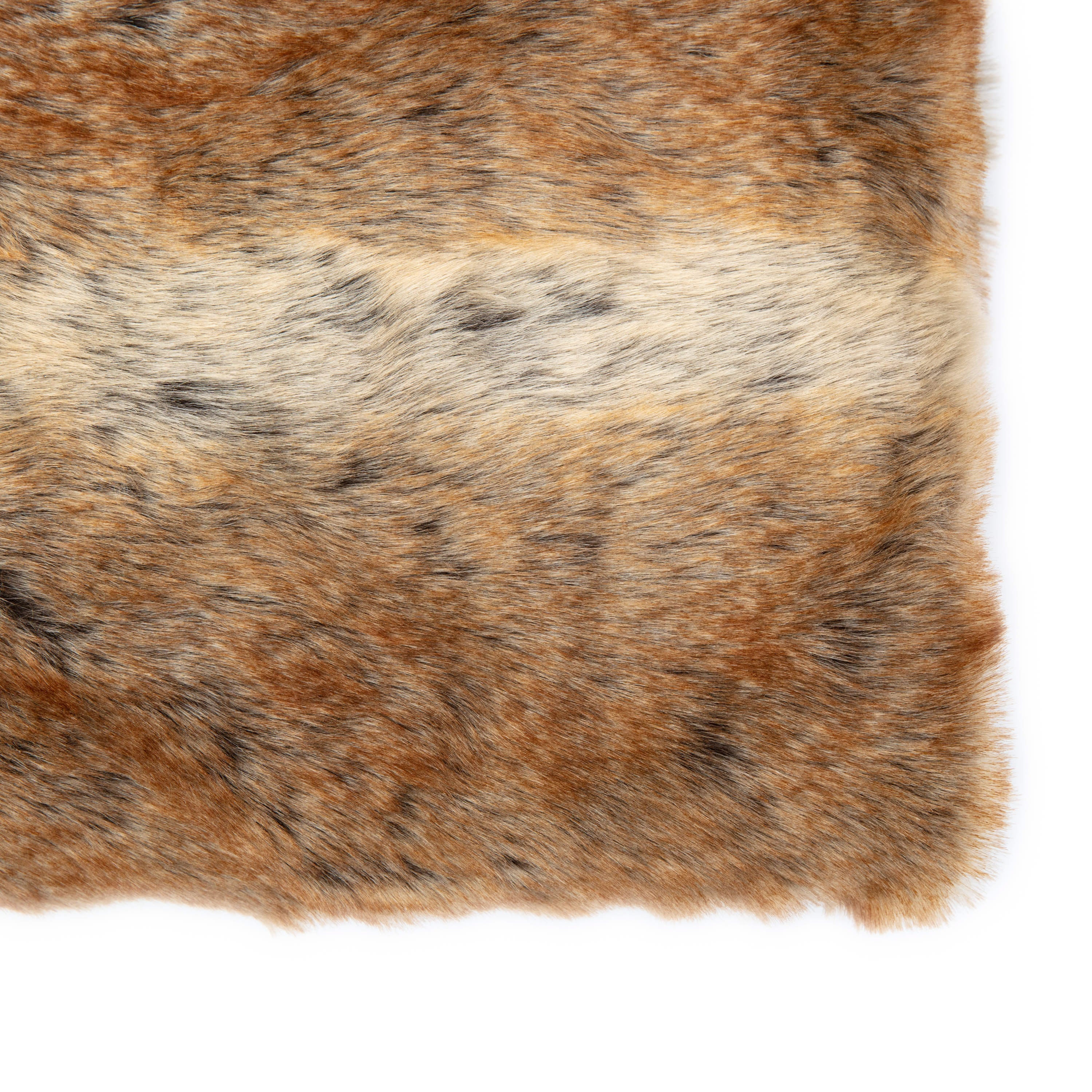 Marl Faux Fur Throw