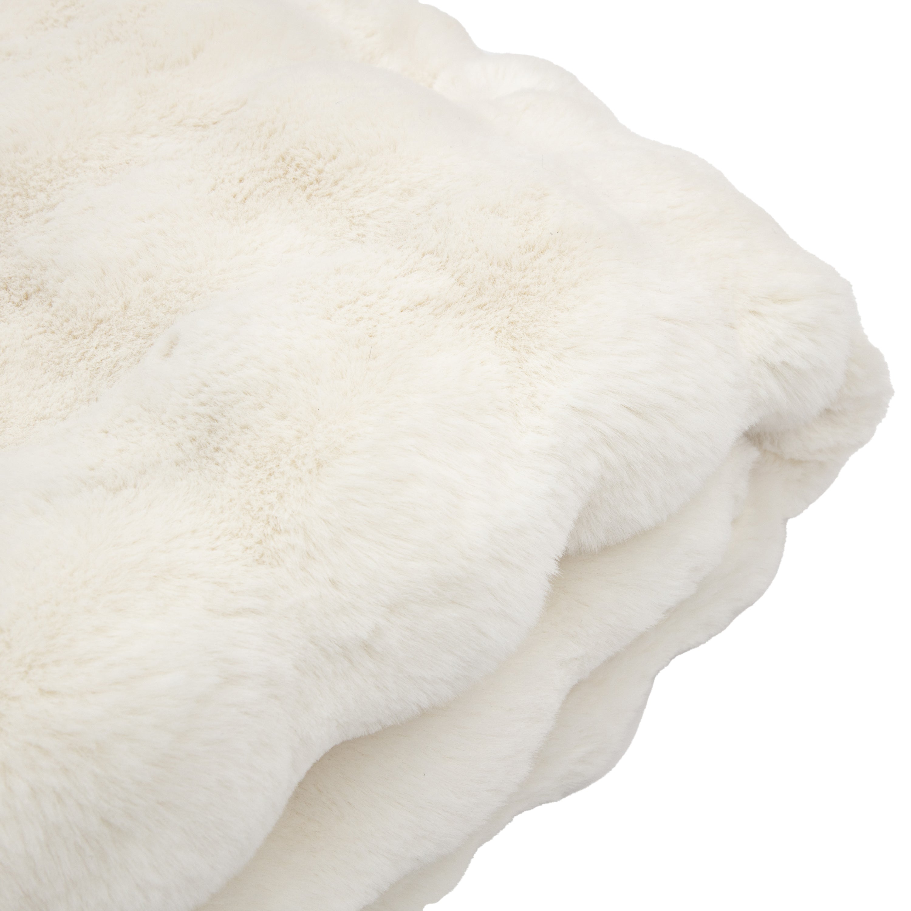 Bonbon Faux Rabbit Throw