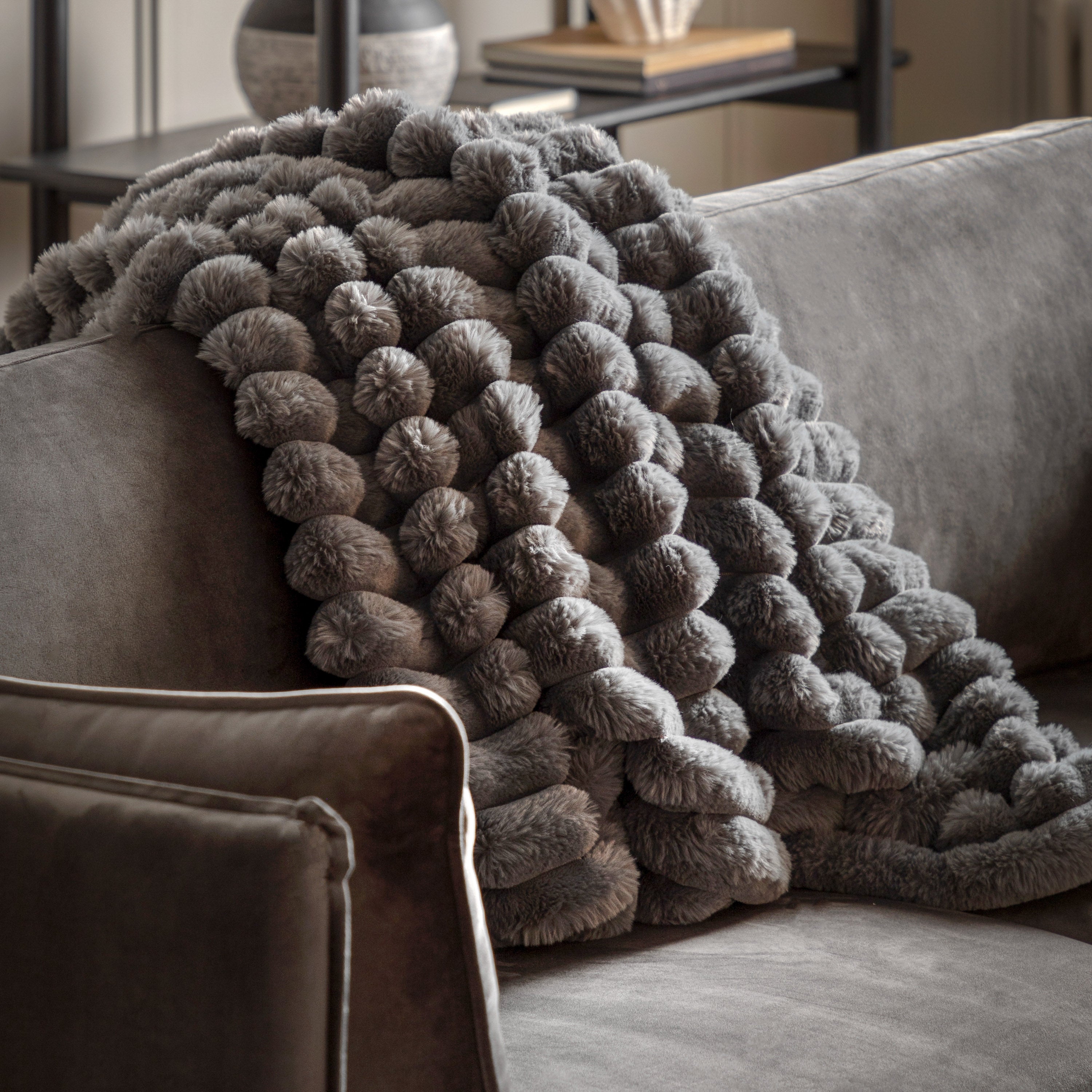 Ridge Faux Fur Throw