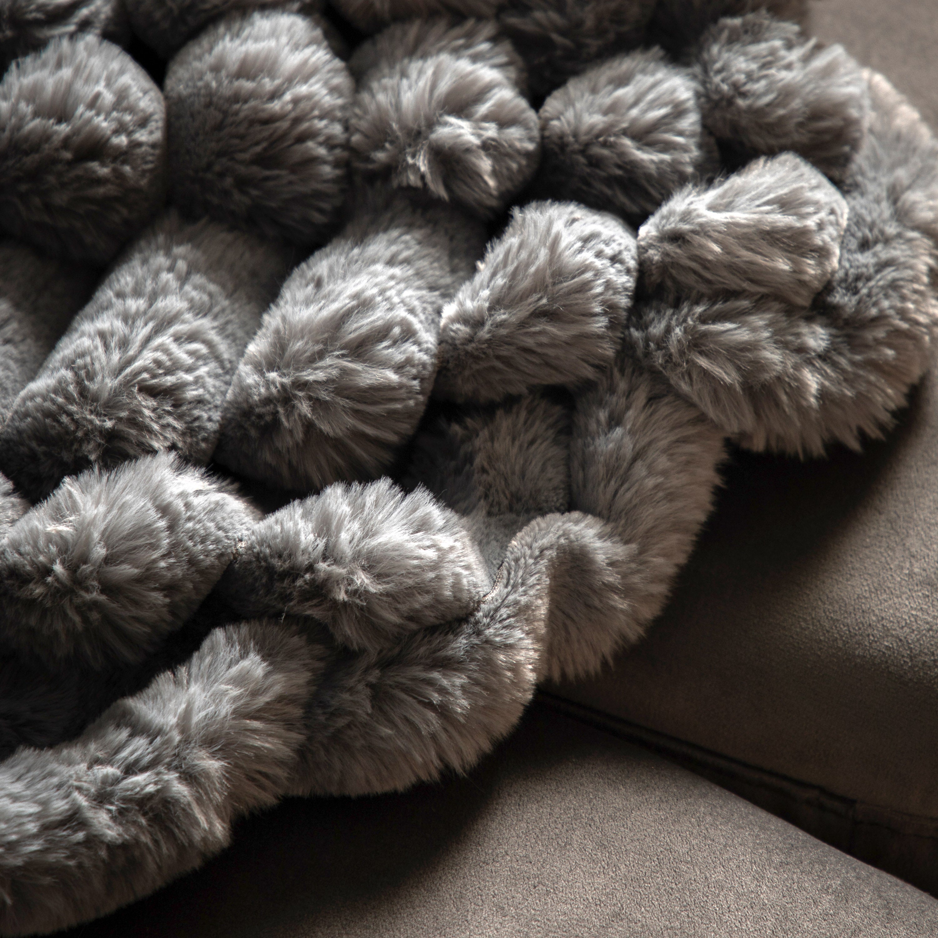 Ridge Faux Fur Throw