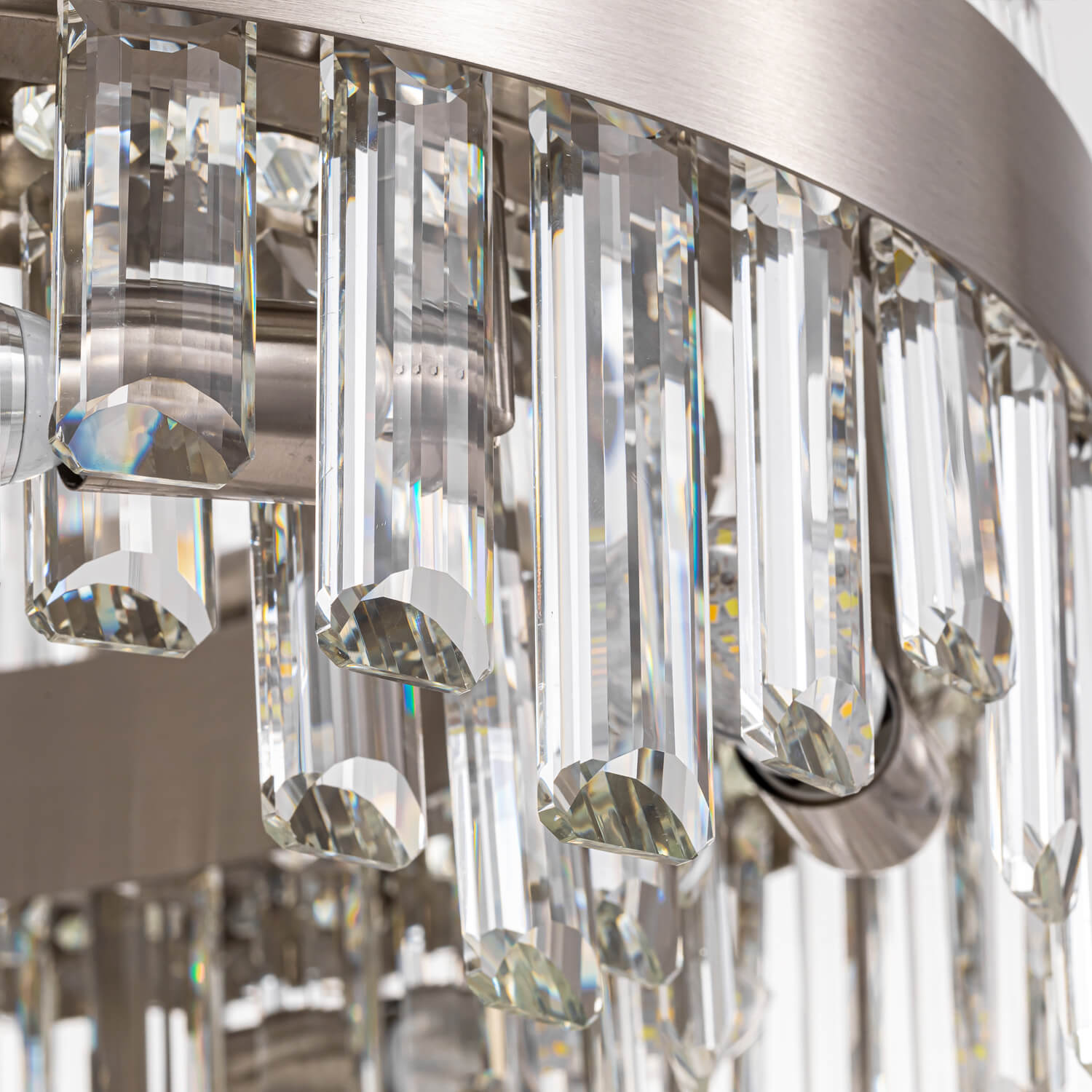 Aurum Elegance Chrome Crystal Chandelier