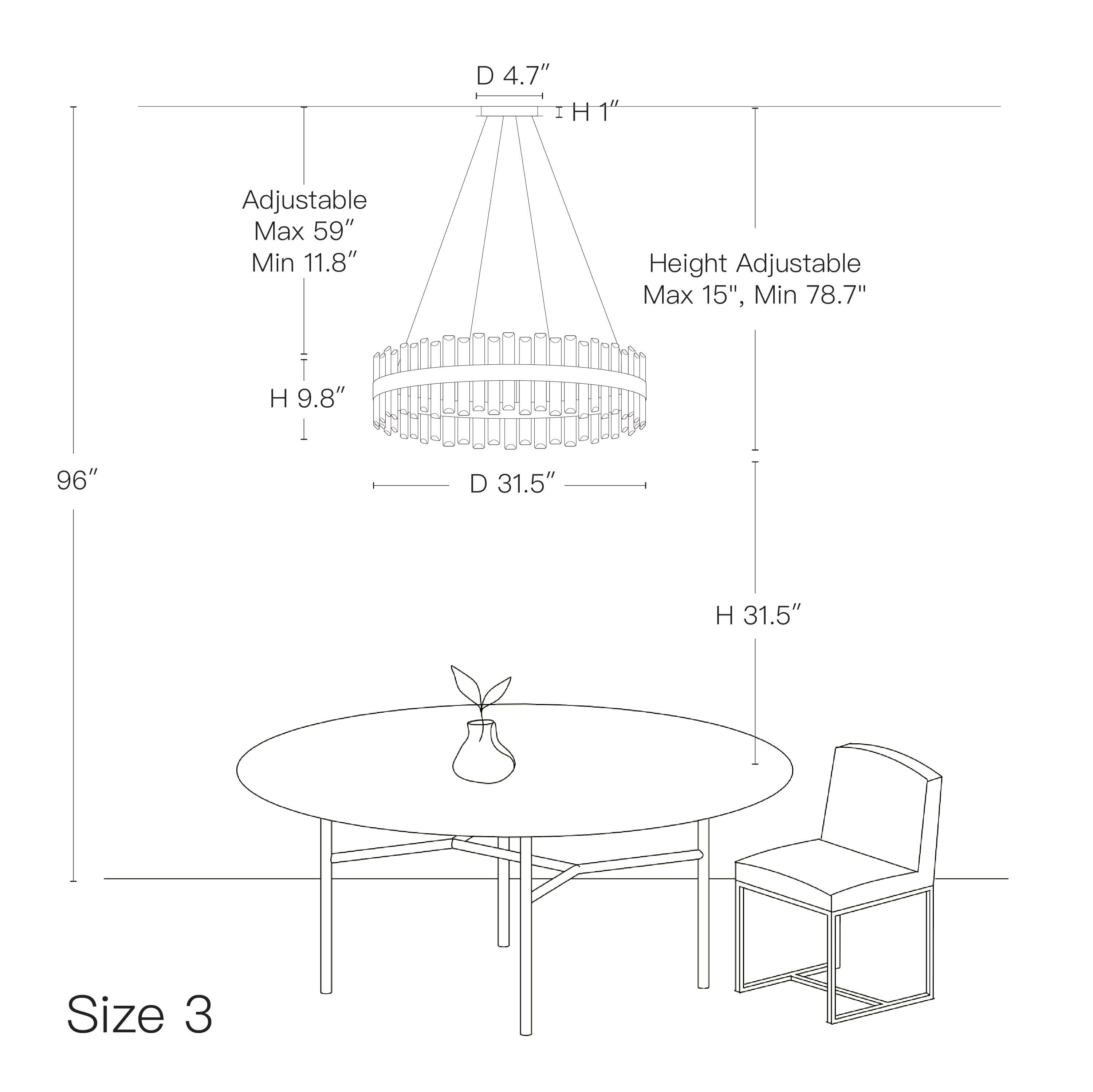 Aurum Luxury Gold Crystal Chandelier