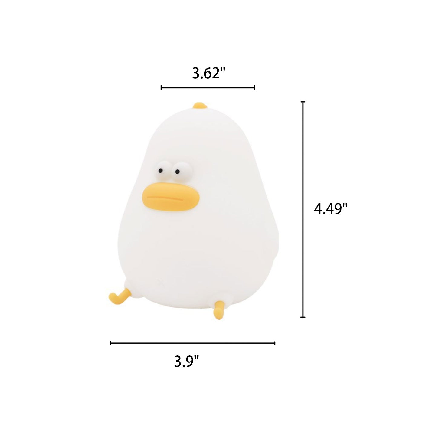 Cartoon LED Silicone Chick Night Light USB Table Lamp