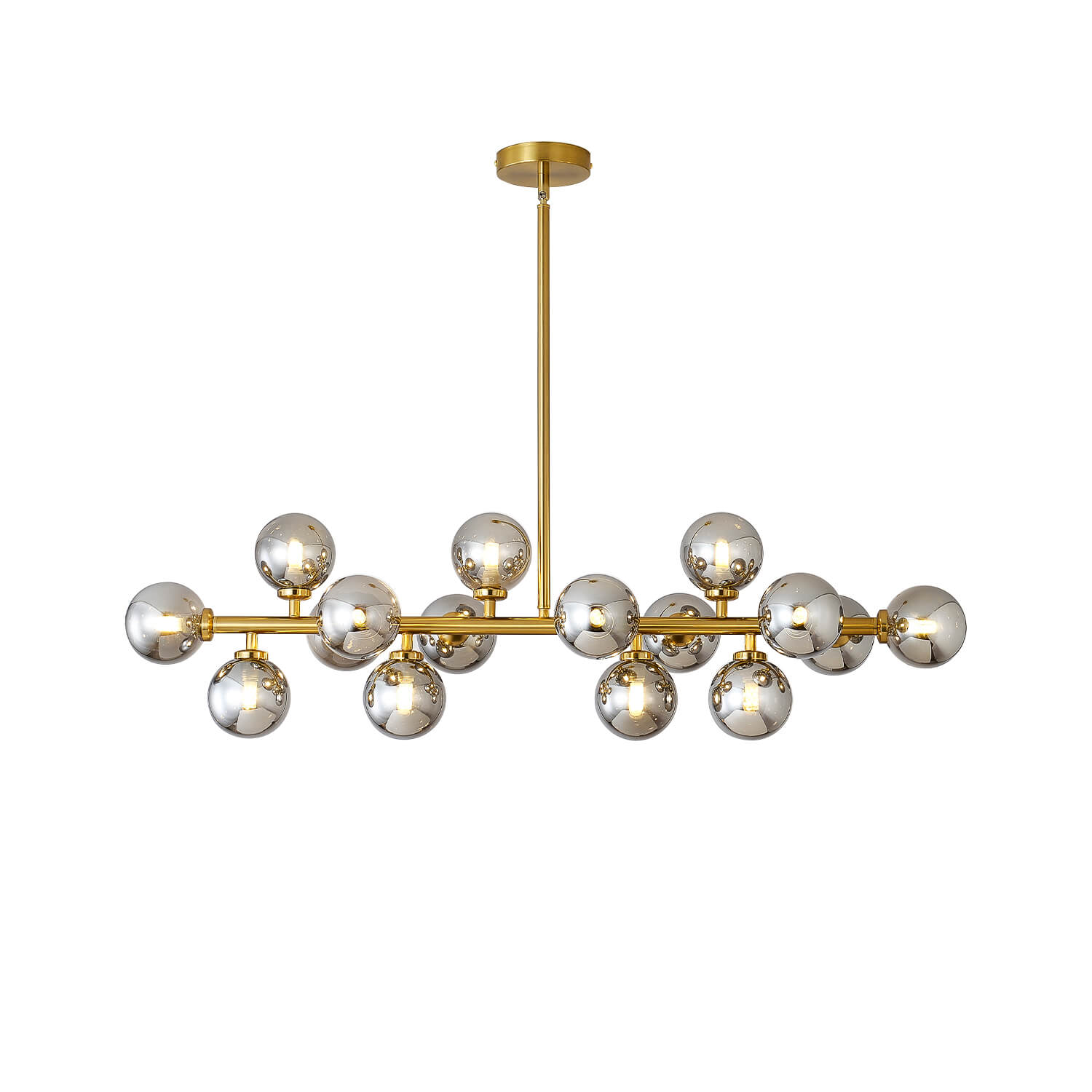 Glass Globes Linear Chandelier