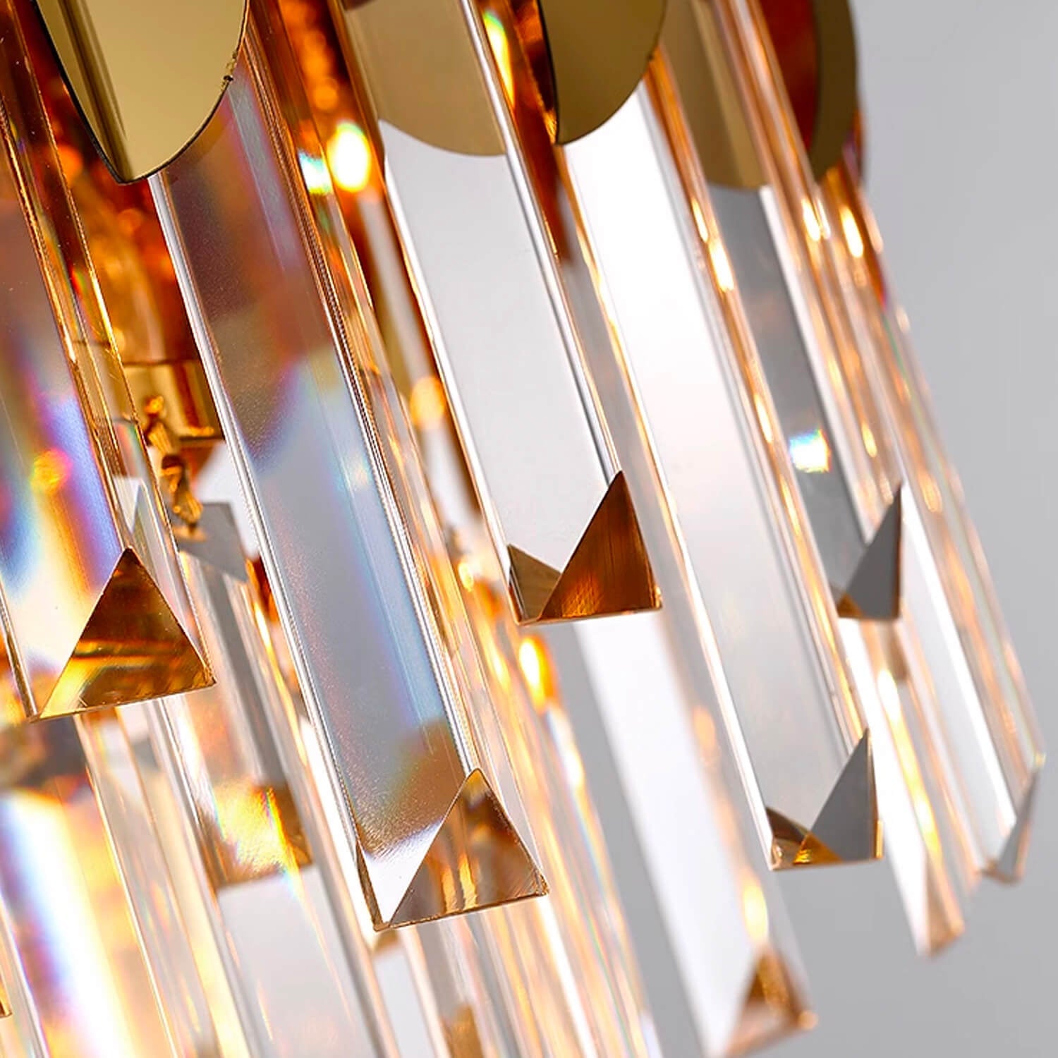 Golden Modern Luxury Crystal Chandelier For Foyer and Entryway