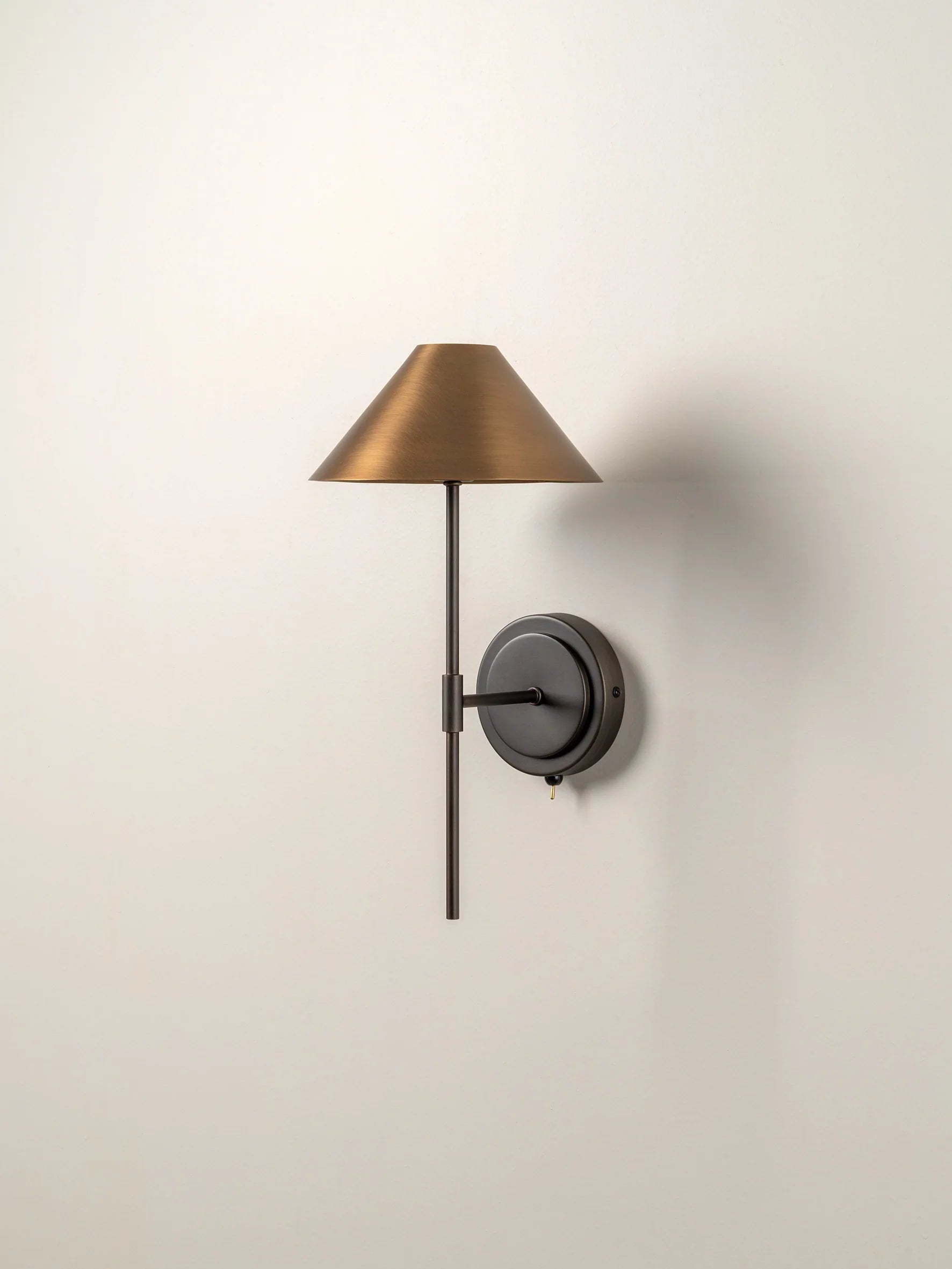 Orta - aged brass and bronze wall light