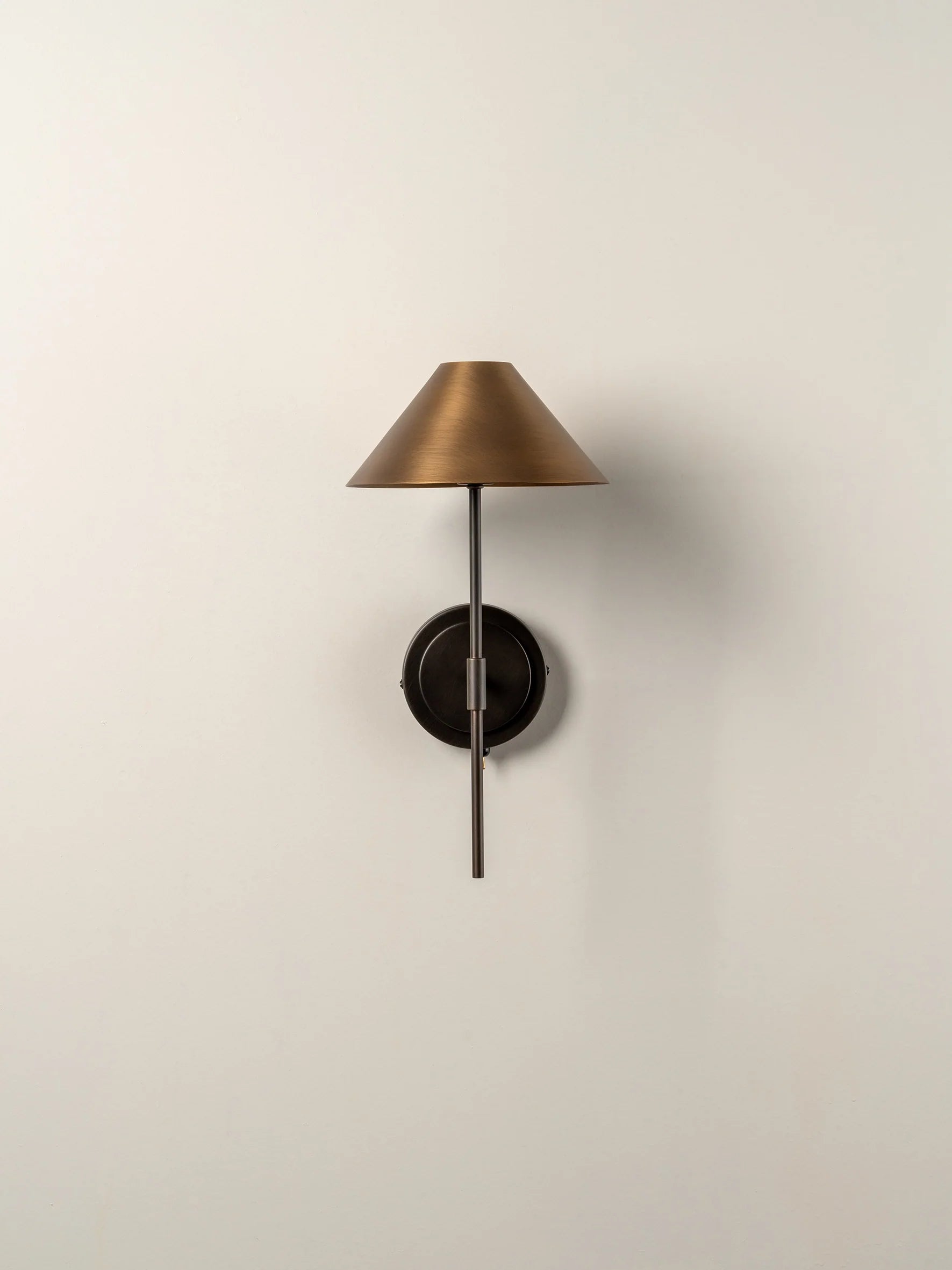 Orta - aged brass and bronze wall light