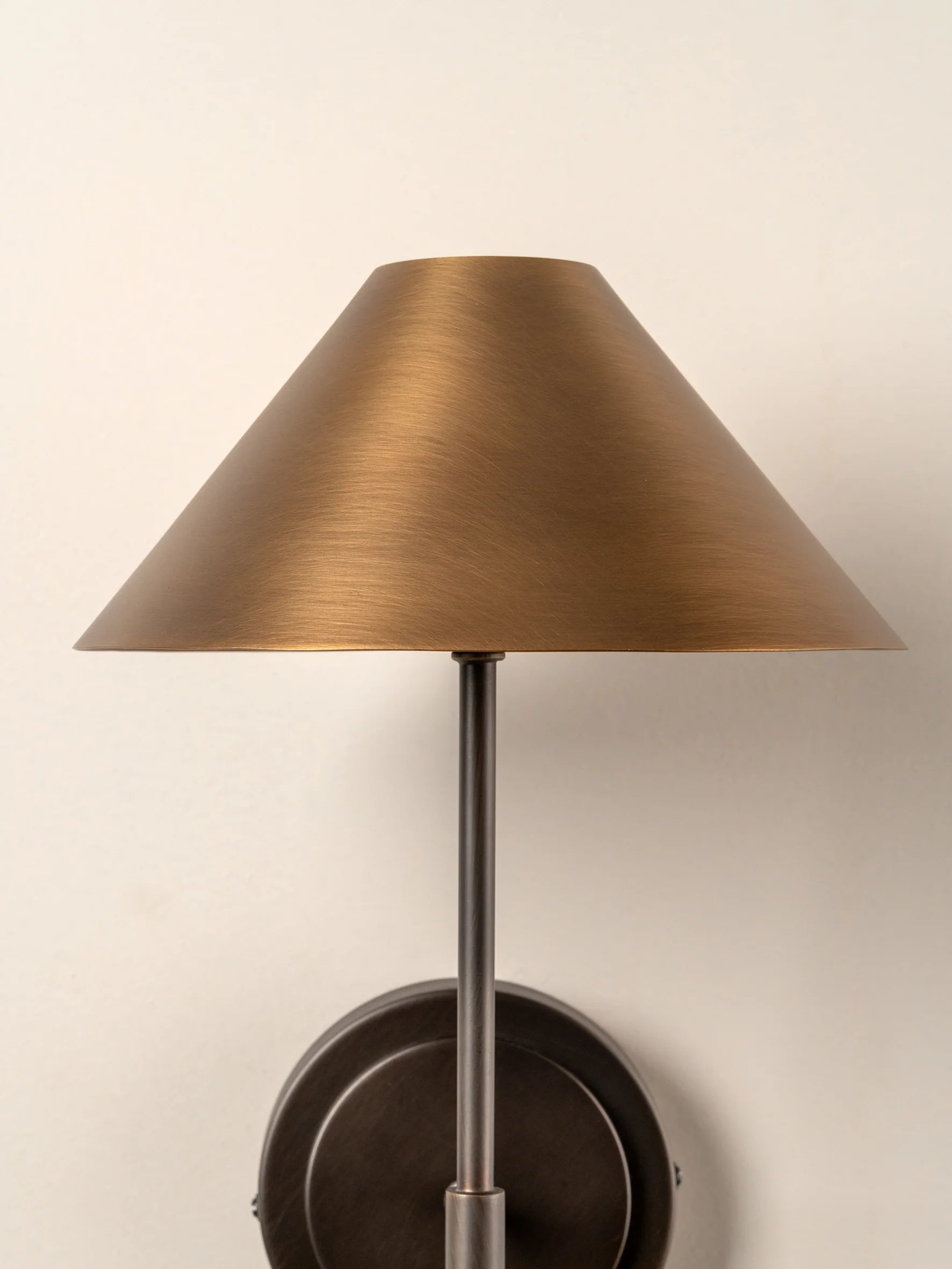 Orta - aged brass and bronze wall light