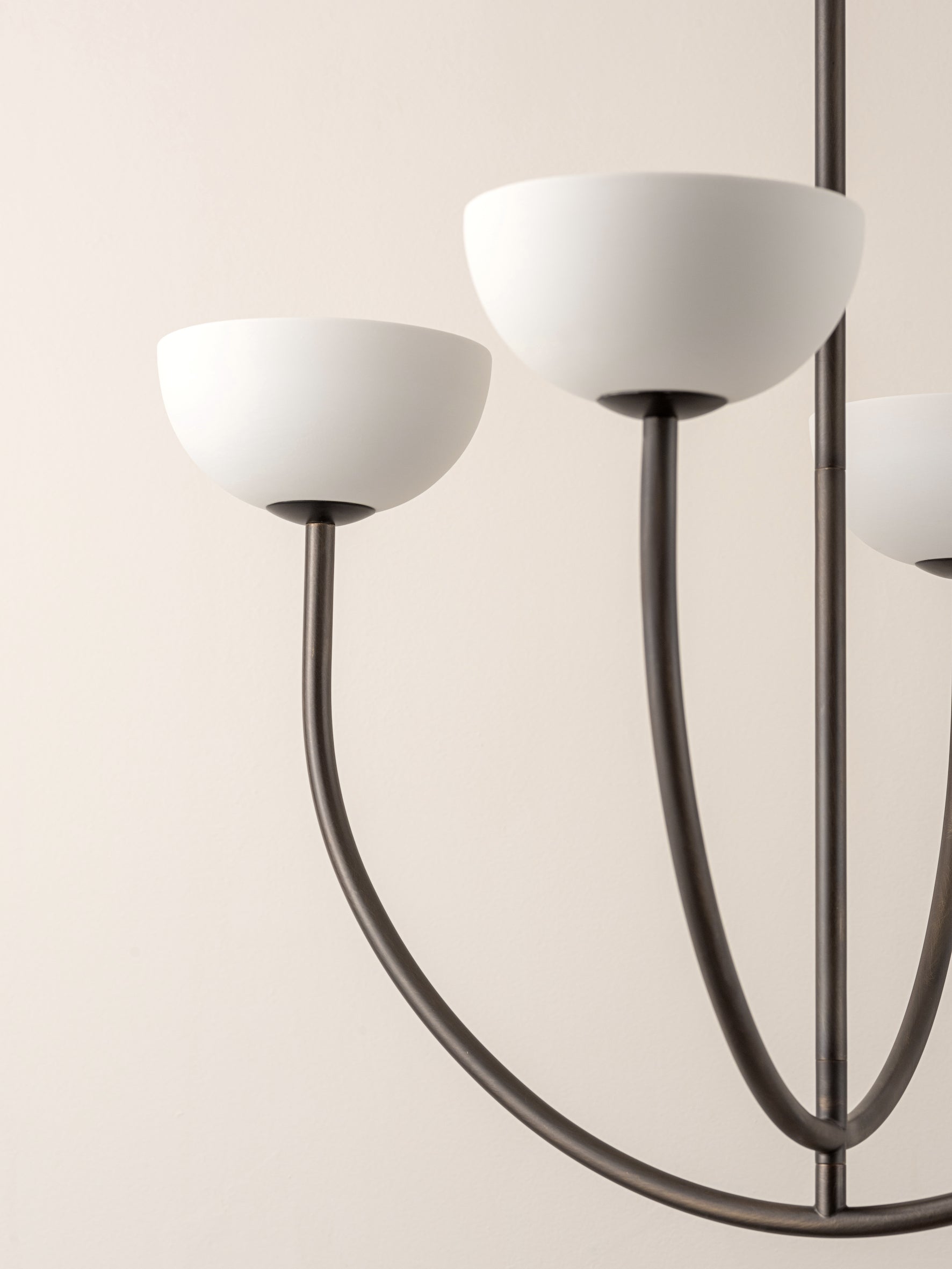 Ruzo - 4 light bronze and porcelain pendant