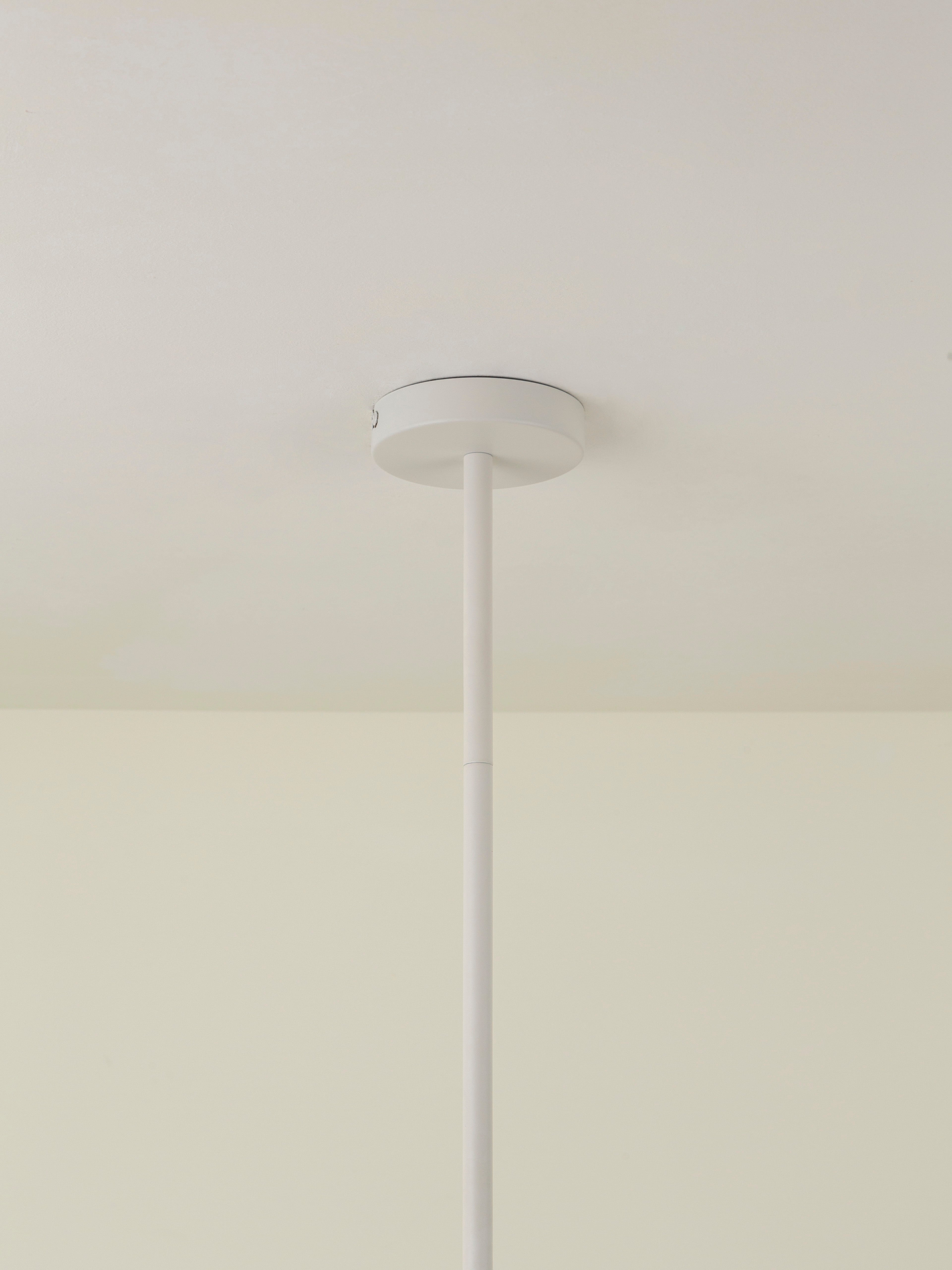 Ruzo - 4 light matt warm white and white porcelain ceiling pendant