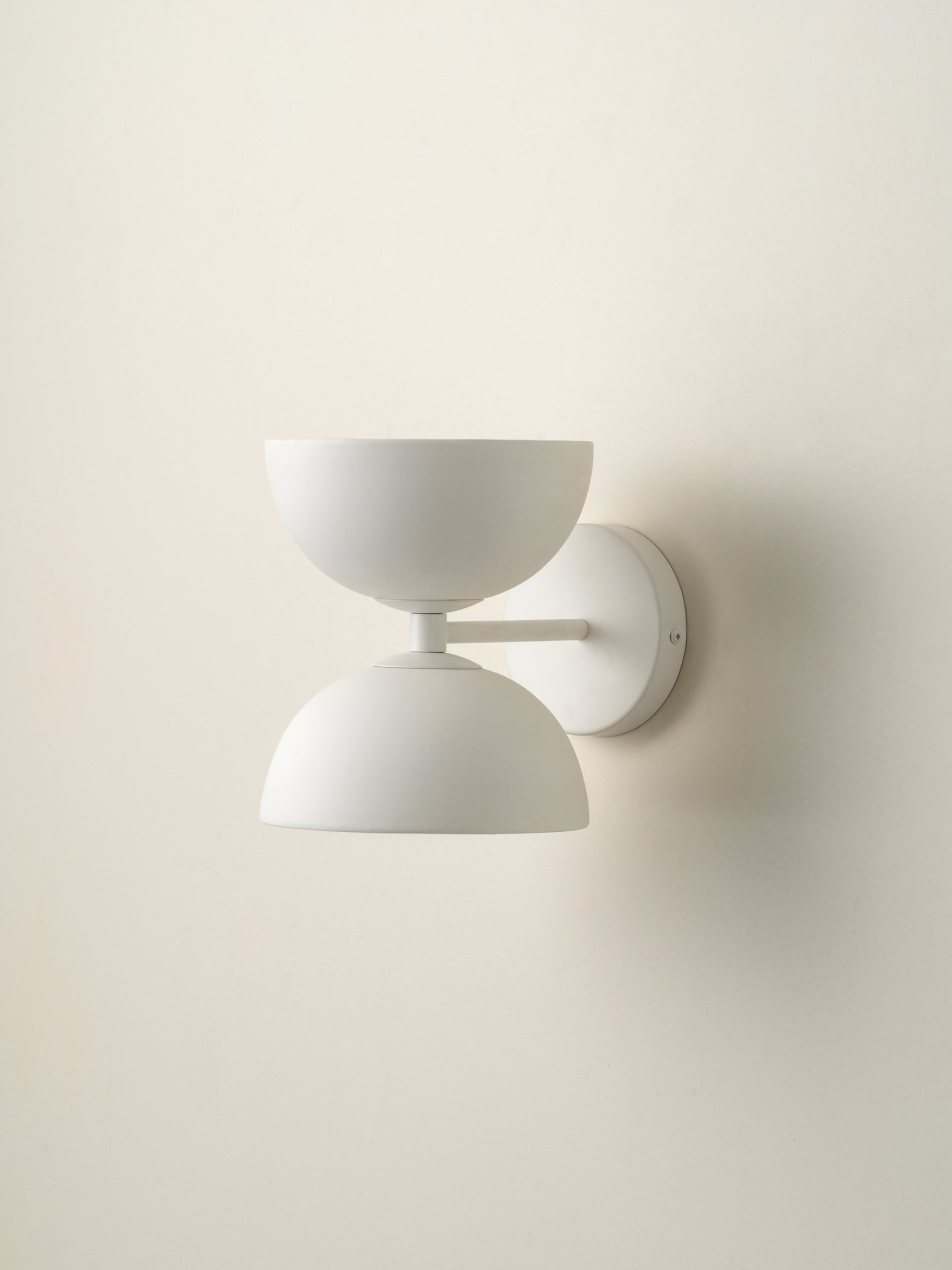 Ruzo - 2 light warm white and porcelain wall light