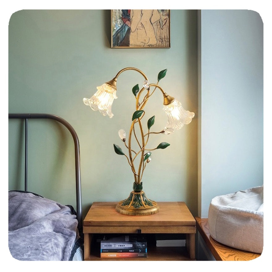 Belle French Flower Table Lamp – Stylish Decorative Lighting for Home