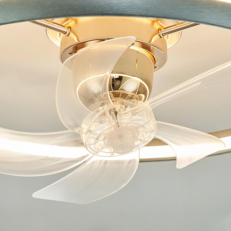 Modern Circular Ceiling Fan Light With Remote Control