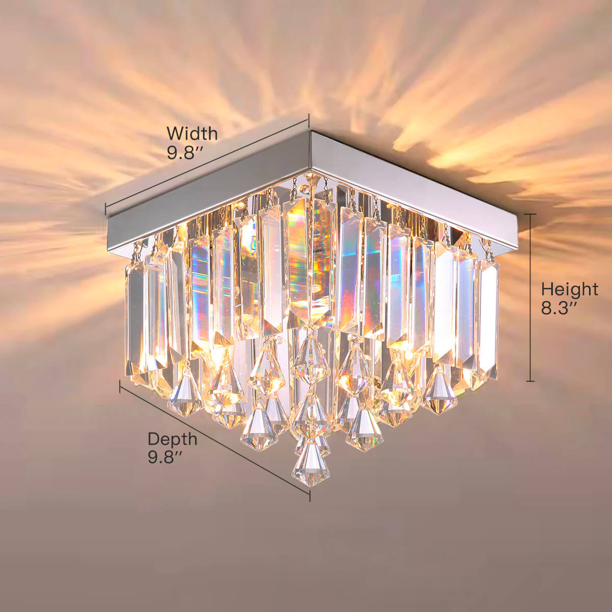 Modern Design Crystal  Chandelier Ceiling Light