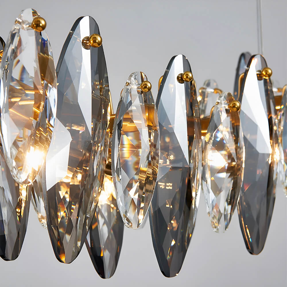 Modern Unique Wave Crystal Chandelier