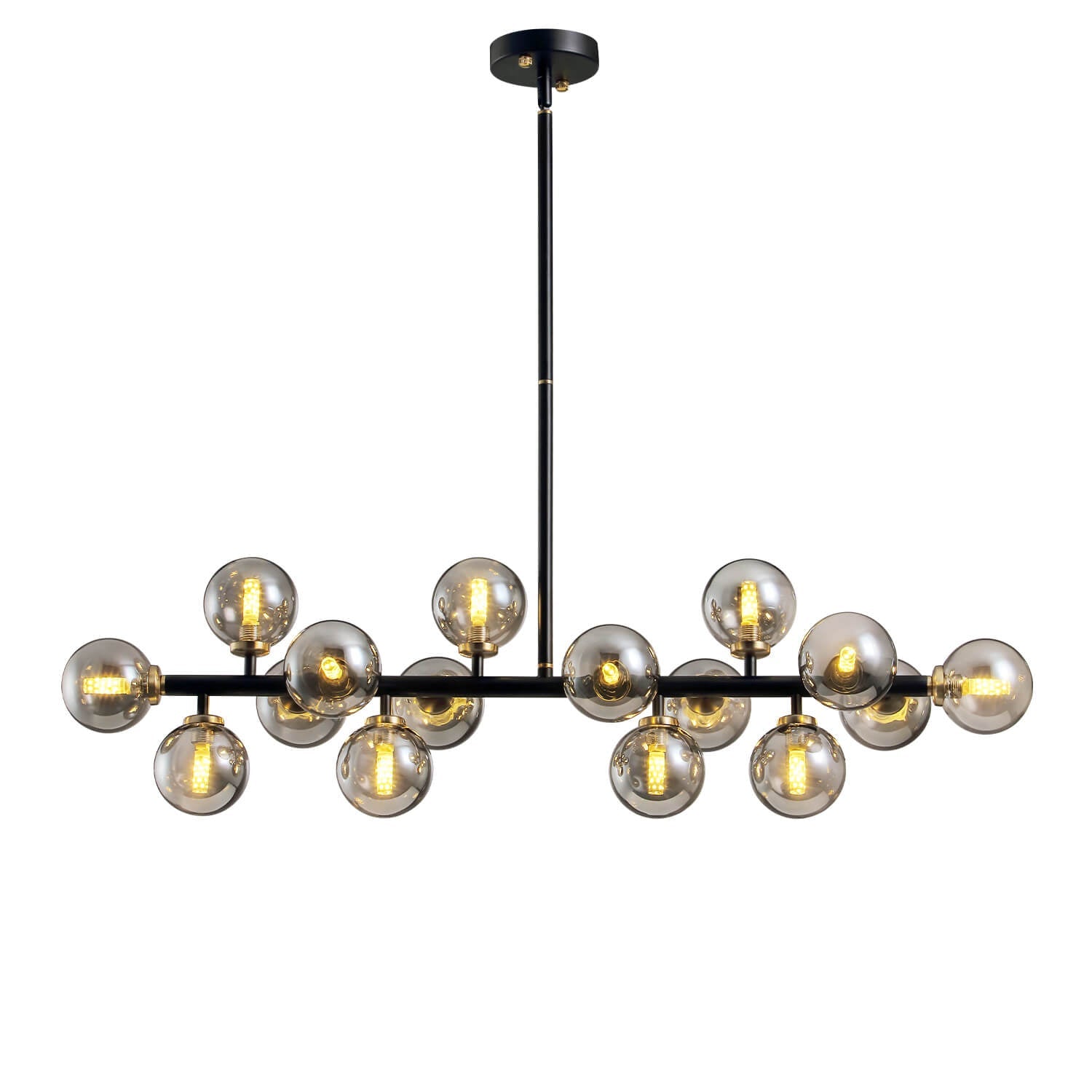 Nebula Gray Bubble Linear Chandelier