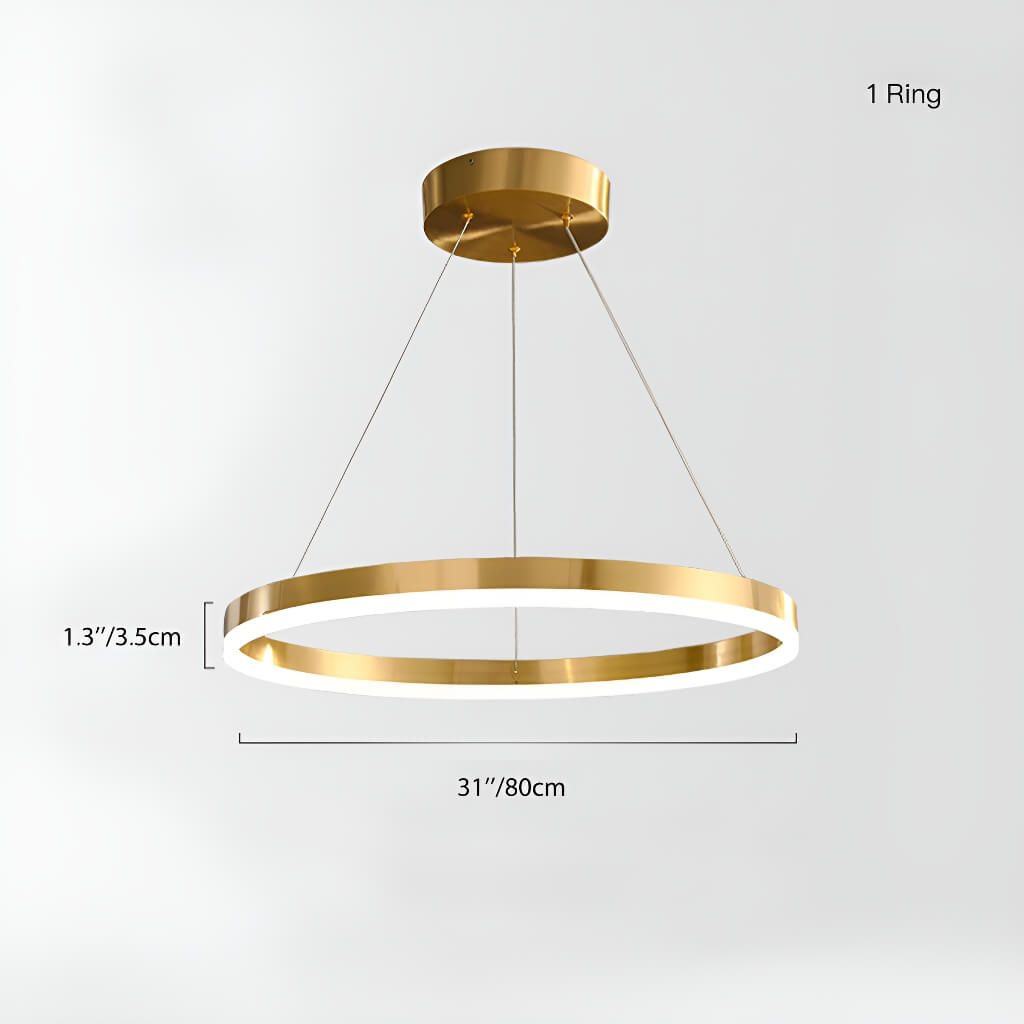 Nordic Elegance Modern Tiered Rings Pendant Light for Stylish Living Spaces