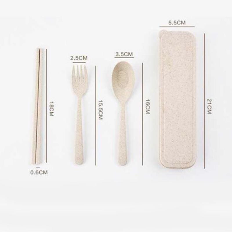 Wheat Straw Picnic Cutlery