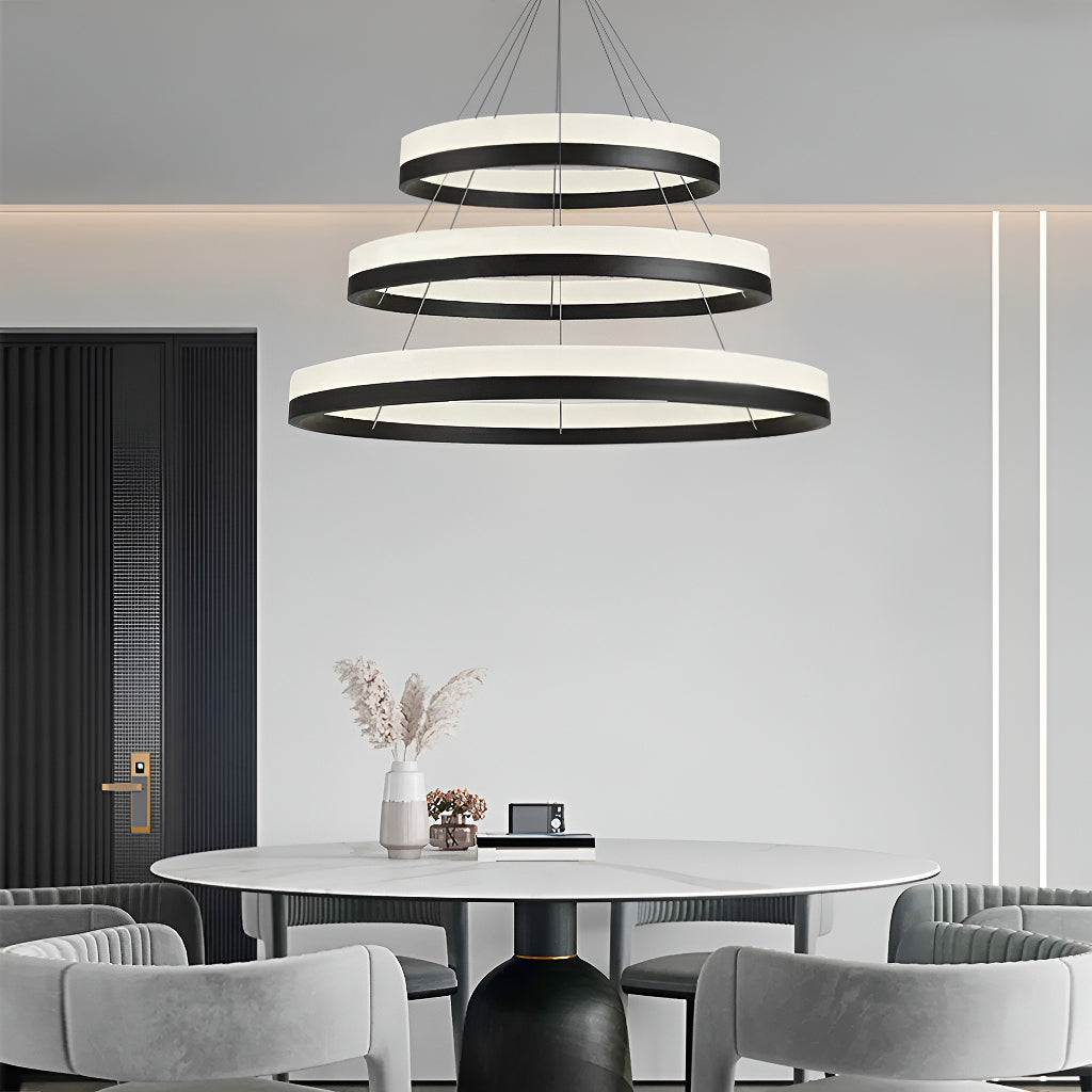 Two Rings & Three Rings Pendant Light Fixture