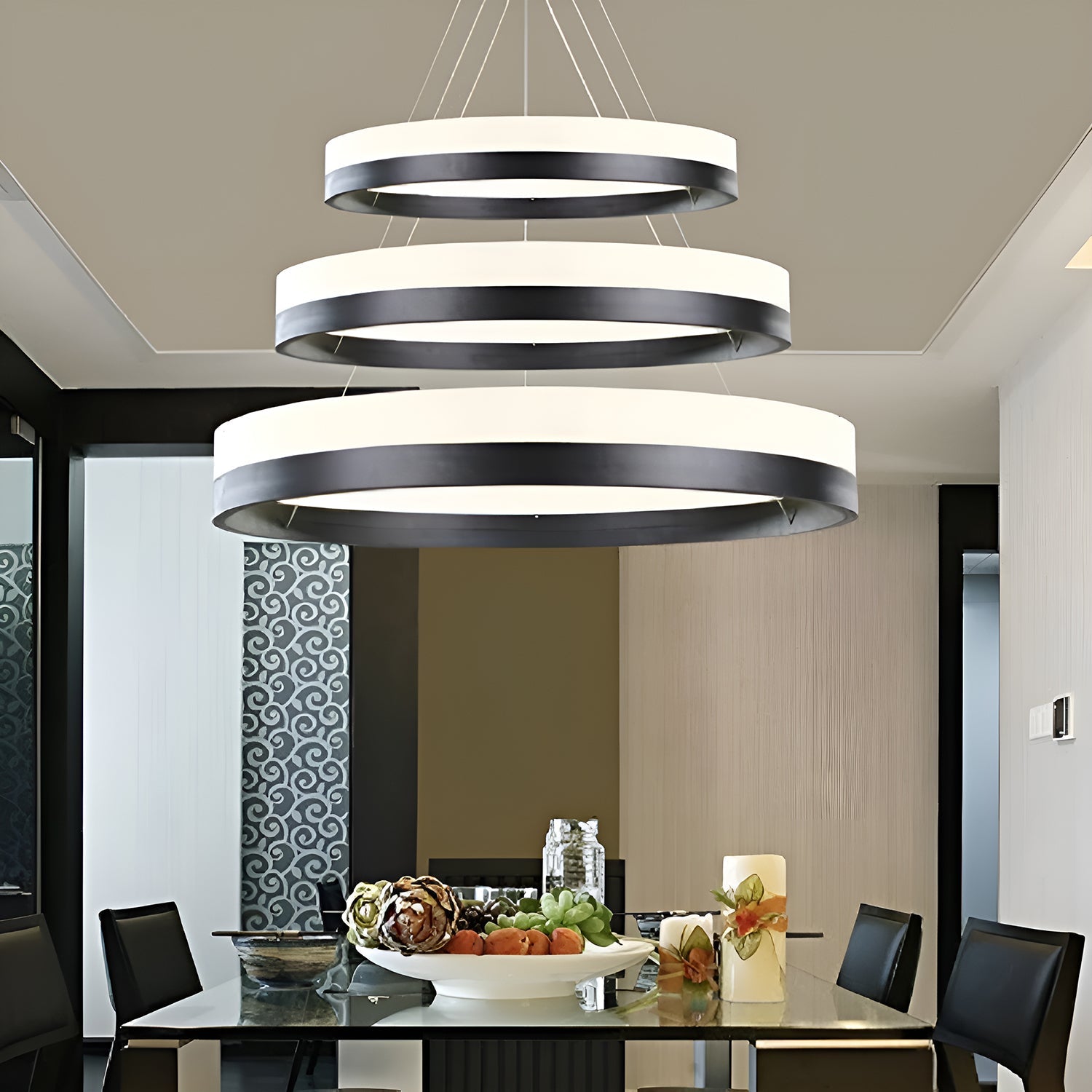 Two Rings & Three Rings Pendant Light Fixture